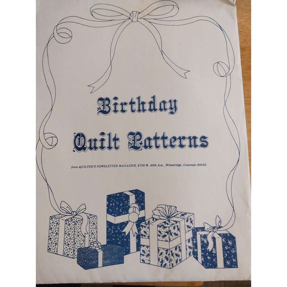 Birthday Quilt patterns